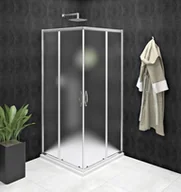 Kabiny prysznicowe - Gelco SIGMA SIMPLY Kabina prysznicowa narożna kwadratowa 100x100x190 cm szkło matowe BRICK GS2410GS2410 GS2410GS2410 - miniaturka - grafika 1