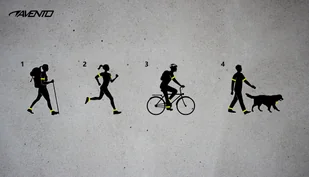 Avento Zestaw opasek odblaskowych LED + USB 44RD-FGZ - Tenis ziemny - miniaturka - grafika 5