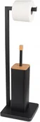Akcesoria do wc - Stojak Czarny Mat Szczotka Wc + Uchwyt Na Papier - miniaturka - grafika 1