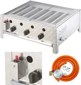 Grille gazowe - Meva Grill gazowy gastronomiczny 3 palnikowy z rusztem RASCAL 10 kW Grill gazowy gastronomiczny 3 palnikowy z rusztem RASCAL 10 kW GP15002 - miniaturka - grafika 1