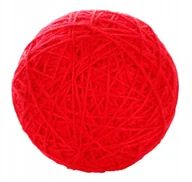 Zabawki dla kotów - Kerbl Zabawka dla kota Piłka z wełny 10 cm czerw. - miniaturka - grafika 1