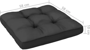 vidaXL 4-cz. zestaw wypoczynkowy do ogrodu, z poduszkami, lita sosna 3076358 - Meble ogrodowe - miniaturka - grafika 9