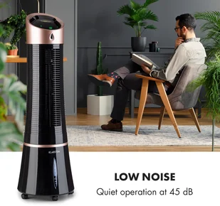 Klarstein Skyscraper Ice 4 w 1, klimatyzer, wentylator, nawilżacz, oczyszczacz powietrza, 210 m/h, 6 litrów, 30W ACO4-SkyscraperIceRG - Klimatory - miniaturka - grafika 6