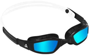 Aqua Sphere PHELPS Okularki pływackie NINJA Black White Blue Mirror - Pływanie - miniaturka - grafika 4