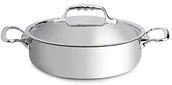 Brytfanny - De Buyer garnek do smażenia z pokrywką, srebrny 374124 - miniaturka - grafika 1