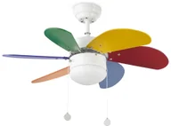 Wentylatory sufitowe - FARO Barcelona 33179 - Wentylator sufitowy PALAO 1xE14/40W/230V - miniaturka - grafika 1