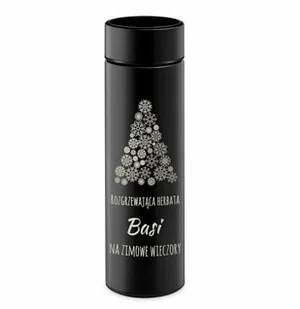 Murrano Kubek termiczny Termos z wyświetlaczem LED z grawerem dla niej na KUB-E-BK-022 - Kubki termiczne - miniaturka - grafika 6