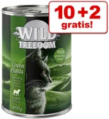 Mokra karma dla kotów - Wild Freedom 10 + 2 gratis!  Adult 12 x 400 g Wide Country Czysty kurczak - miniaturka - grafika 1