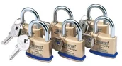 Kłódki - Draper 67659 Kłódka z kluczem, massivmes Sing, pasek ze stali hartowanej, 40 MM, 6 sztuka 67659 - miniaturka - grafika 1