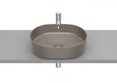 Umywalki - Roca A327520660 INSPIRA ROUND Umywalka nablatowa 500X370 OCT FINECERAMIC CAFE - miniaturka - grafika 1