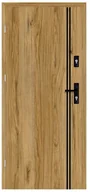 Drzwi zewnętrzne - NAWADOOR Drzwi wejściowe otwierane na zewnątrz HERMES Dąb Catania 90 Lewe NAWADOOR - miniaturka - grafika 1