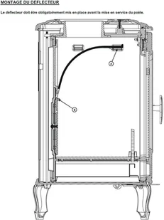 Ekoprojekt 868 Piec wolnostojący Invicta 9kW Bradford kolor emalia kremowa 86876398 - Piece wolnostojące - miniaturka - grafika 6