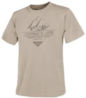 Odzież taktyczna i umundurowanie - Helikon tex T-Shirt (Outback Life) - Cotton - Beżowy - M/Regular (TS-OBL-CO-13-B04) HE.TS-OBL-CO-13-B04 - miniaturka - grafika 1