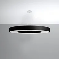 Lampy sufitowe - Sollux Lighting Żyrandol SATURNO SLIM 90 czarny 2BM - miniaturka - grafika 1