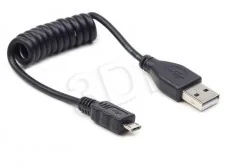Gembird Kabel Kabel USB 20cm-60cm spiralny (CC-MUSB2C-AMBM-0.6M) - Kable USB - miniaturka - grafika 3