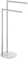 Wieszaki łazienkowe - Bisk Stojak na ręczniki BIANCO - miniaturka - grafika 1