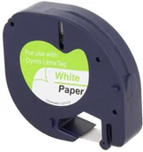 Etykiety do drukarek - Dymo Zamiennik taśmy 59421 12mm biała/czarny - miniaturka - grafika 1