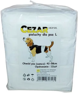 Cezar Pieluchy pampersy dla psa samców 72 L 42-58 - Specjalistyczne artykuły dla zwierząt - miniaturka - grafika 4