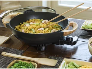 BESTRON Bestron Elektryczna patelnia wok, AEW100AS, czarna - Woki - miniaturka - grafika 4