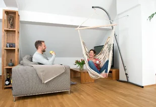 Amazonas Stojak do fotela hamakowego AMAZONAS Palmera, srebrny - Pozostałe meble ogrodowe - miniaturka - grafika 21