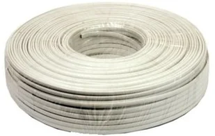 Gembird Kabel telefoniczny 4zyły biały 100m rolka linka (TC1000S-100M) - Kable miedziane - miniaturka - grafika 4