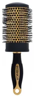 Szczotki i grzebienie do włosów - INTER-VION Szczotka Do Włosów Okrągła Czarno-Złota - miniaturka - grafika 1