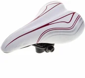 Siodełka rowerowe i akcesoria - Selle Mio Siodło dziecięce 20" Mio LIRI - biały-wzór różowy 320116 - miniaturka - grafika 1