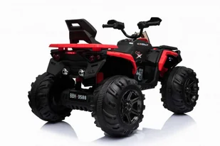 Super-Toys MEGA WIELKI QUAD MAVERICK Z NAPĘDEM 4X4, AMORTYZATORY, MIĘKKIE KOŁA,/BBH3588 BBH-3588-CZERWONY - Pojazdy elektryczne dla dzieci - miniaturka - grafika 7