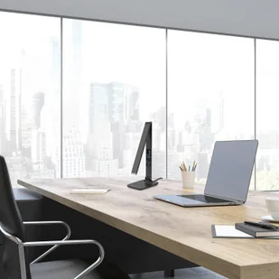 ALUMINOR Aluminor Sandra lampa stołowa LED z zegarem czarna - Lampy stojące - miniaturka - grafika 3