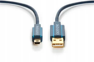 Clicktronic Kabel USB 2.0 70125 [1x Złącze męskie USB 2.0 A 1x Złącze męskie mini-USB 2.0 B] 0.50 m niebieski - Kable USB - miniaturka - grafika 3
