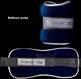 MOVIT Odblaskowe ciężarki mankiety z neoprenu - 2 x 1,5 kg - Pozostały sprzęt siłowy - miniaturka - grafika 8