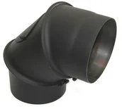 Kominy i akcesoria - Darco Kolano nastawne 130 mm czarne - miniaturka - grafika 1