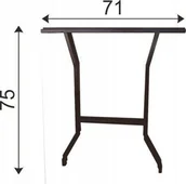 Pozostałe meble ogrodowe - Unimet Noga stalowa do stołu kpl 2 szt NOGA ST STO - miniaturka - grafika 1