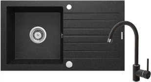 DEANTE Zestaw DEANTE ZQZV2113 zlew ZORBA + bateria NEMEZJA (kolor GRAFITOWY) ZQZV2113 - Zlewozmywaki z baterią DEANTE Zestaw DEANTE ZQZV2113 zlew ZORBA + bateria NEMEZJA (kolor GRAFITOWY) ZQZV2113 - Zlewozmywaki z baterią - miniaturka - grafika 2