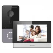 Wideodomofony - HIKVISION Zestaw wideodomofonowy DS-KIS603-P Hikvision DS-KIS603-P - miniaturka - grafika 1