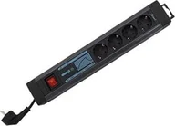 Listwy zasilające - REV Listwa zasilająca power strip 4-fold KS ÜSS+NF SupraGuard switch 2,5m 15462513 - miniaturka - grafika 1
