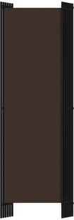 vidaXL Parawan 6-panelowy, brązowy, 300 x 180 cm vidaXL - Parawany - miniaturka - grafika 4