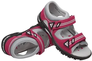 Bartek Sandałki na rzepy 16128-V42 19128-V42 Różowe Sandały 27723 - Buty dla dziewczynek - miniaturka - grafika 4