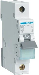 Hager Polo Wyłącznik nadmiarowoprądowy 1/16A B 6KA MBN116E - Bezpieczniki elektryczne - miniaturka - grafika 2