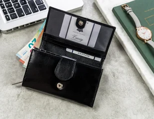 Cavaldi 4U Klasyczny skórzany portfel damski z klapą na zatrzask - Portfele Cavaldi 4U Klasyczny skórzany portfel damski z klapą na zatrzask - Portfele - miniaturka - grafika 7