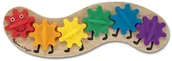 Klocki - Melissa & Doug klocki drewniane Tęczowa gąsienica - miniaturka - grafika 1
