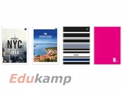 Szkolne artykuły papiernicze - Inter-druk Brulion A5 160k. mix linia ZE59INT - miniaturka - grafika 1