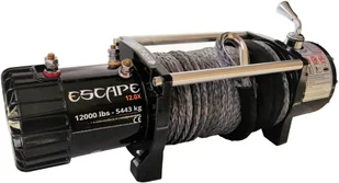 Escape 818 Wyciągarka 12000 lbs 12.0x [5443kg] z liną syntetyczną 12V lina 10mm 25m w oplocie 10400 kg +hak) 81878826 78826-uniw - Wciągarki - miniaturka - grafika 5