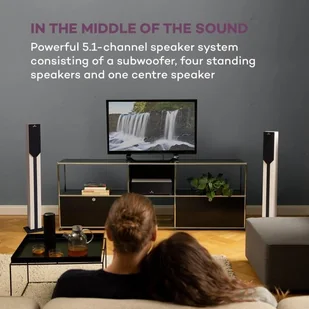 Auna Areal Elegance Jasne Drewno - Głośniki i kolumny - miniaturka - grafika 2