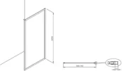 Ścianki i drzwi prysznicowe - Roca Town-N  80x195 AMP2308012M - miniaturka - grafika 1