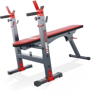 K-SPORT Zestaw Ławeczka kssl110 + Sztangi + Obciążenia 95kg - Ławki treningowe - miniaturka - grafika 2