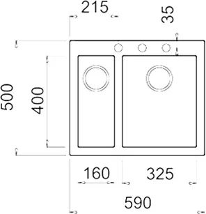 Teka FORSQUARE 590 TG 115260019 - Zlewozmywaki - miniaturka - grafika 5