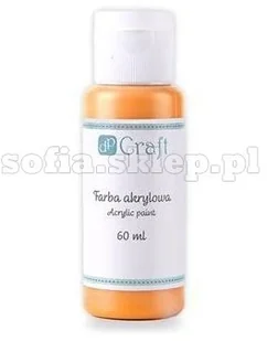 Craft Farba akrylowa 60 ml pomarańczowa DP - Przybory szkolne - miniaturka - grafika 3