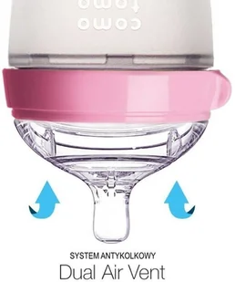 COMOTOMO COMOTOMO - antykolkowa butelka silikonowa MOM'S BREAST 150 ml Pink NEWBORN 45792-uniw - Butelki dla niemowląt COMOTOMO COMOTOMO - antykolkowa butelka silikonowa MOM'S BREAST 150 ml Pink NEWBORN 45792-uniw - Butelki dla niemowląt - miniaturka - grafika 3