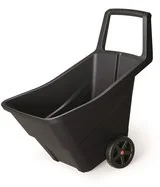 PROSPERPLAST Taczka ogrodowa PROSPERPLAST, czarna, 95 L - Taczki - miniaturka - grafika 3